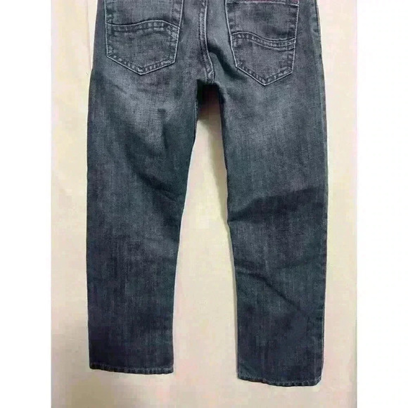 Lee Dungarees Jeans Boys Sz 10 Reg Adjustable Waist Straight Leg Dk Denim A0011 - Picture 6 of 8